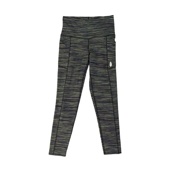 FP Movement Leggings Womens S Small Gray Space Dye Roll Out Yoga Free People - Picture 1 of 11